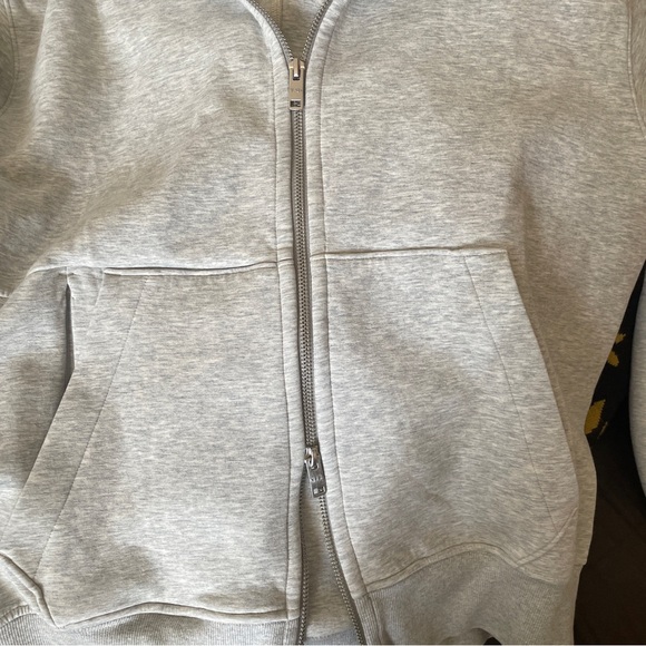Abercrombie & Fitch YPB neoKNIT MAX Full-Zip Hoodie gray men’s unisex sz Small - Picture 11 of 13